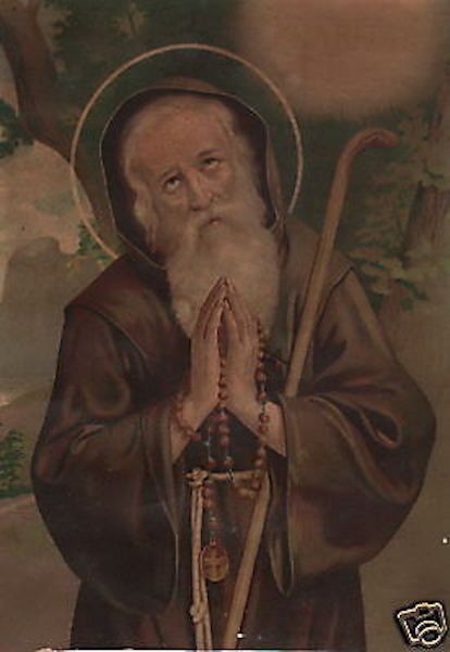 Stampa Devozionale San Francesco Di Paola Calabria Fine '800 '900
