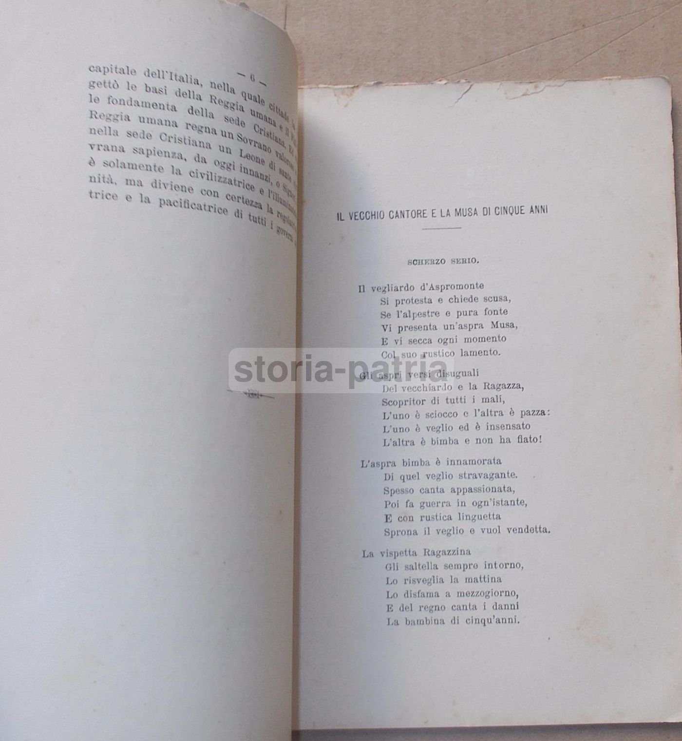 L'Italia E Il Calabrese Di Gangemi 1897   Satira Politica Ed Emigrazione