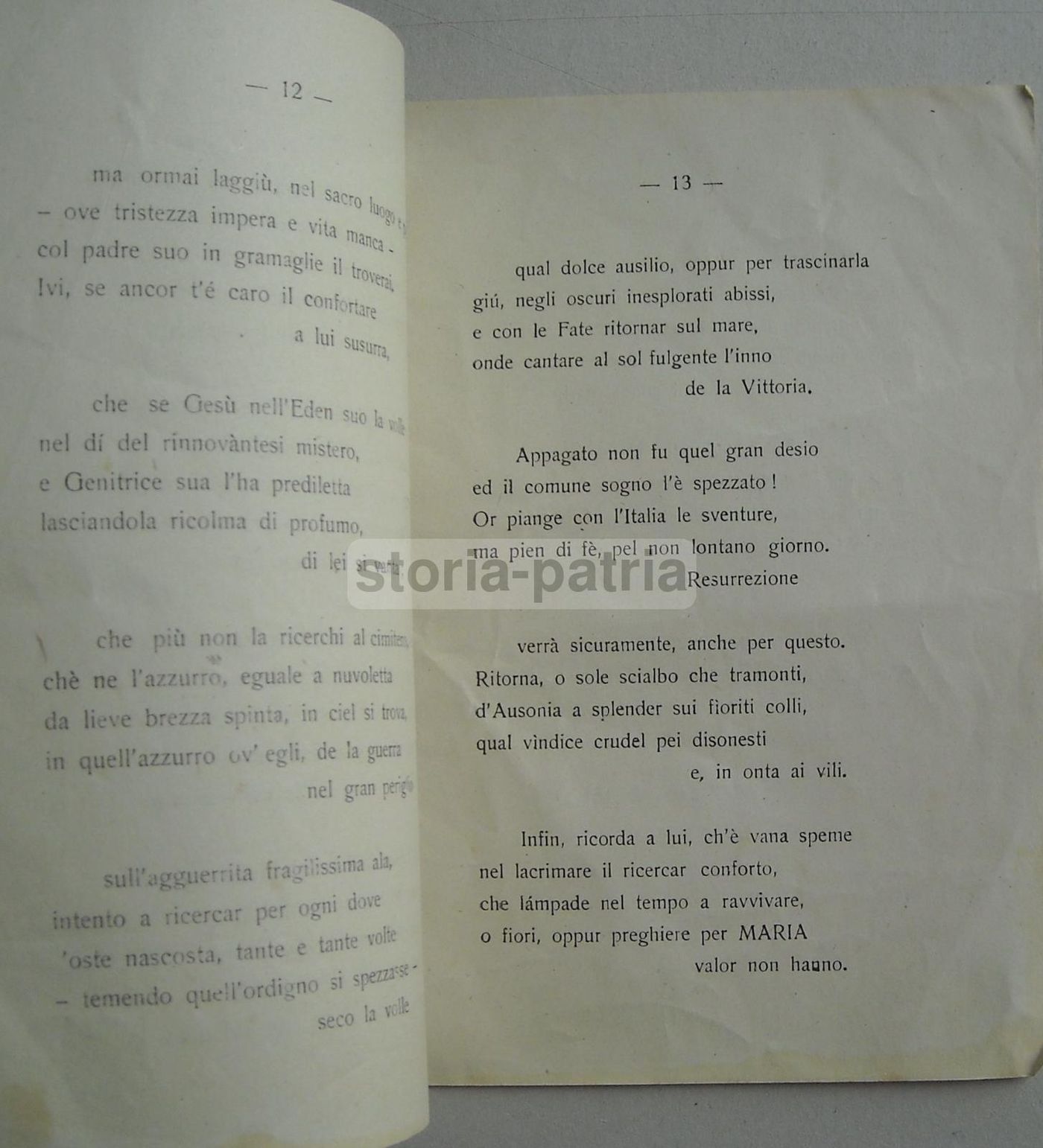 Lacrime Di Domenico Mancuso, 1946. Necrologio Per Maria Discenza (Baranello).