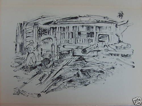 Omiccioli: Tagliaboschi Della Sila. Catalogo d'Arte, Calabria, 1952