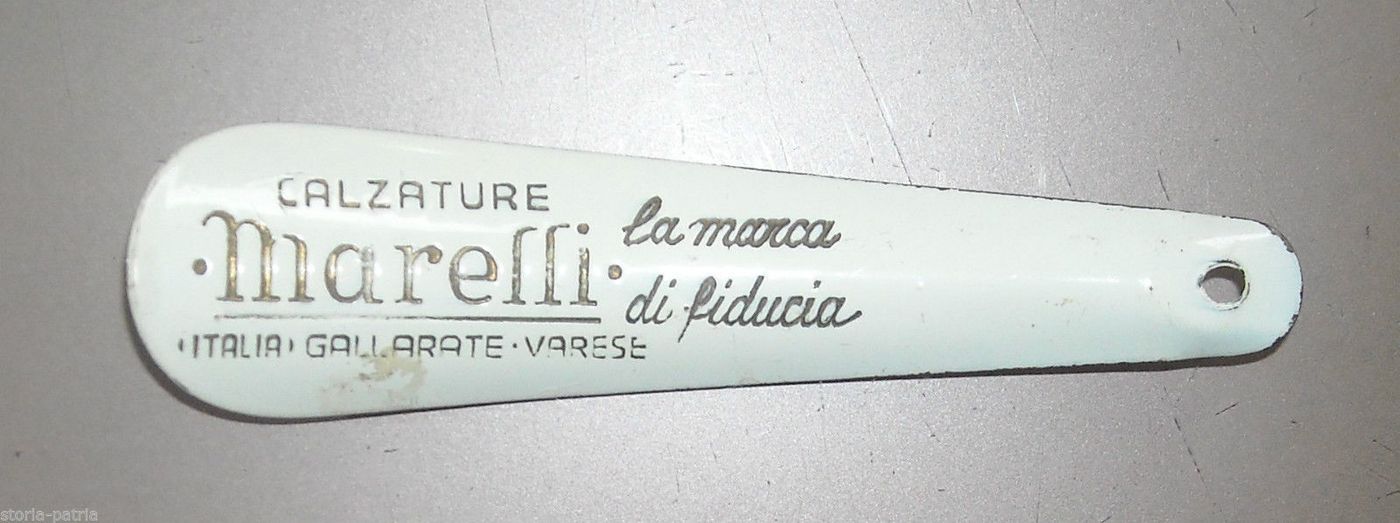Calzascarpe Pubblicitario Marelli Gallarate Varese Anni '60