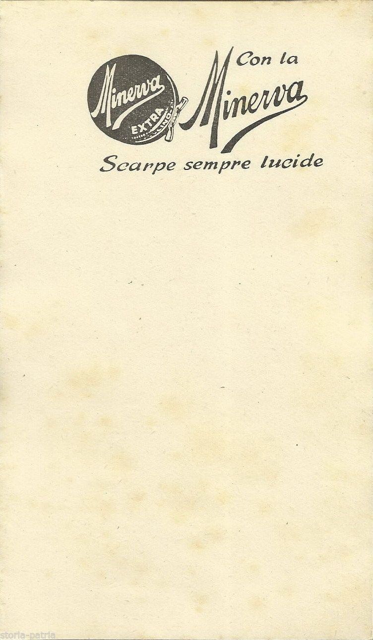 Foglio Pubblicitario Lucido Scarpe Minerva Extra, Anni '40 '60