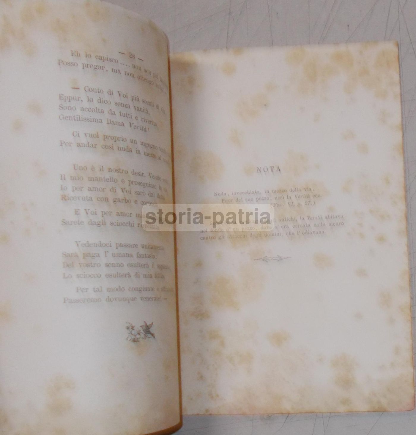 Vecoli: Versioni Italiane Da Florian E La Fontaine (Nozze Taddei Bancalari). Camaiore, 1890