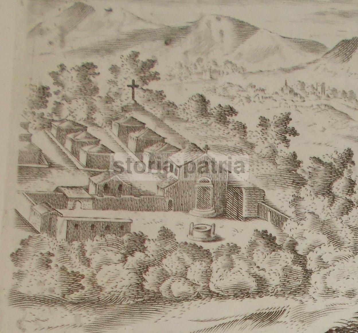 San Romualdo. Incisione Camaldolesi Napoletani De Rinaldo, 1800 Circa