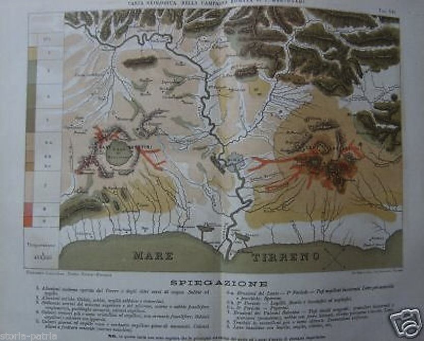 Carta Geologica Della Campagna Romana (Mantovani, Fine '800)