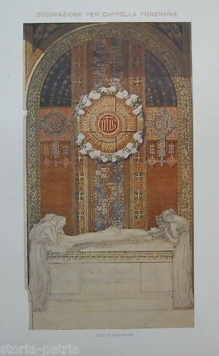 Stampa Antica Della Campagna Romana Di Giulio Ferrari, Anni '20