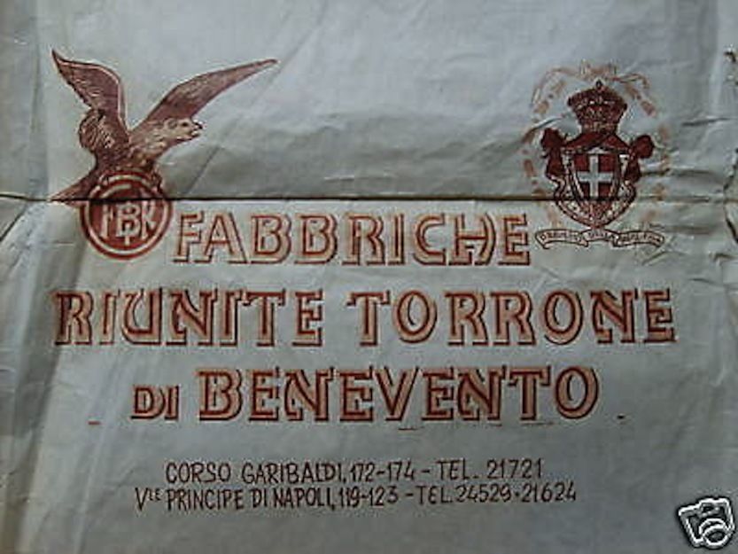 Pubblicità Antica Torrone Di Benevento Fabbriche Riunite