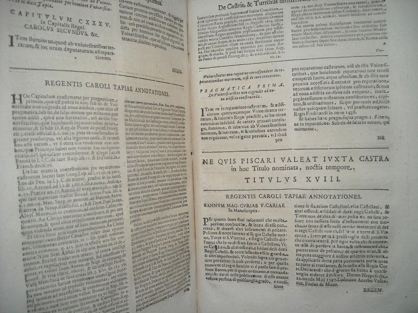 Jus Regni Neapolitani: Carlo Tapia, Prammatiche Napoletane (1643)
