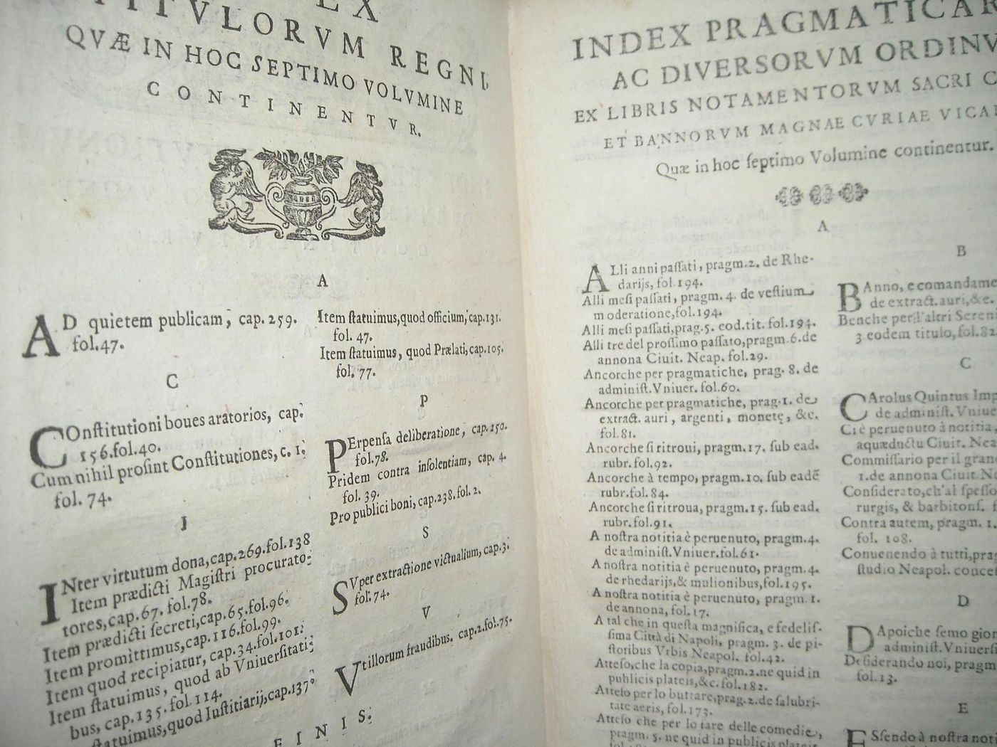 Jus Regni Neapolitani: Carlo Tapia, Prammatiche Napoletane (1643)