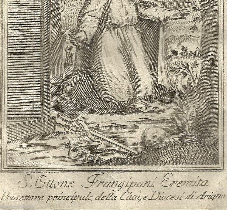 San Ottone Frangipani Eremita: Stampa Devozionale Di Ariano Irpino