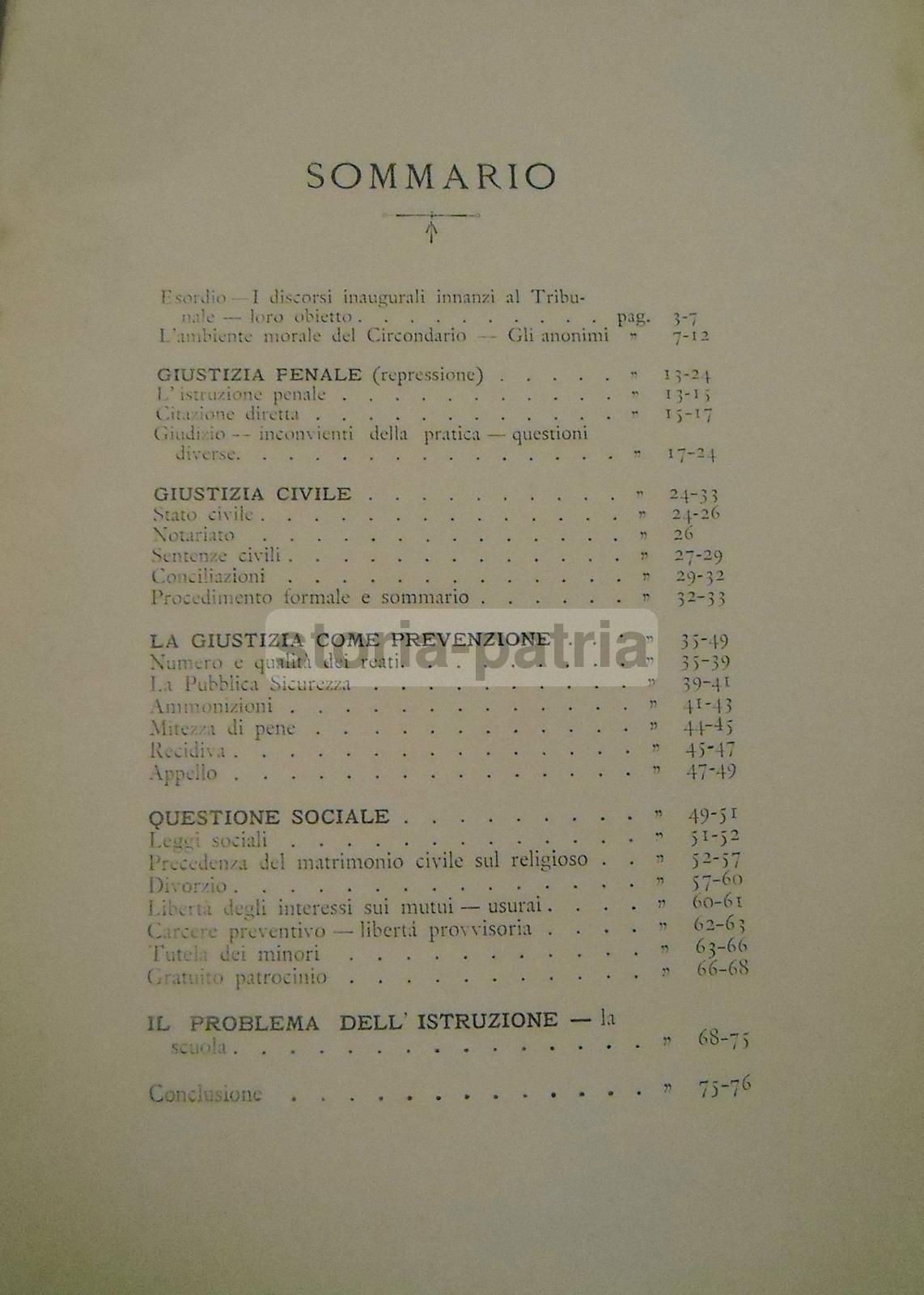 Giustizia Ariano Di Puglia 1892: Resoconto Di Francesco S. Lombardi Sulla Statistica Giudiziaria