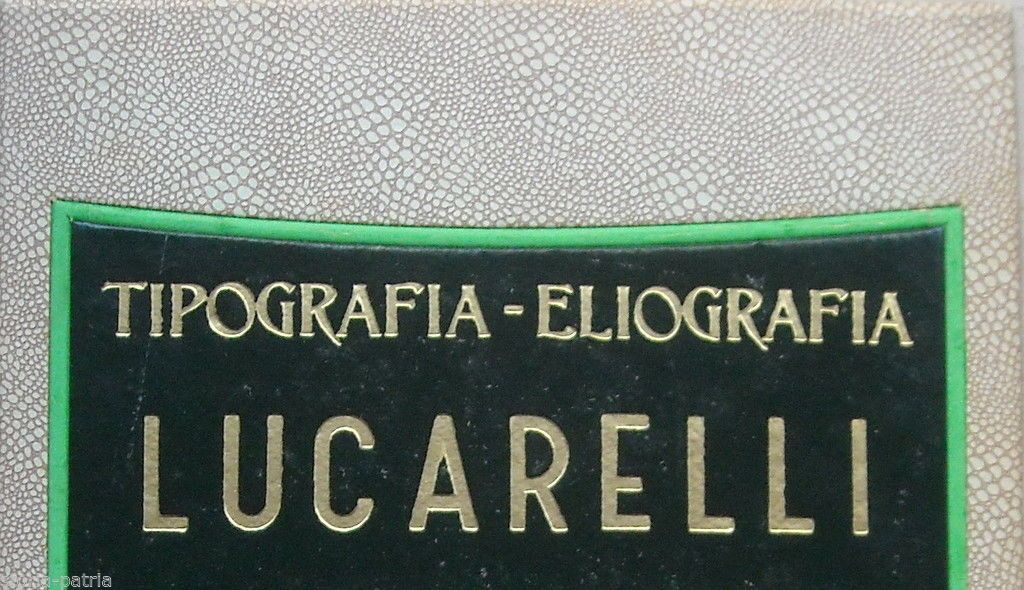 Locandina Pubblicitaria Tipografia Lucarelli, Ariano Irpino. Anni 1930