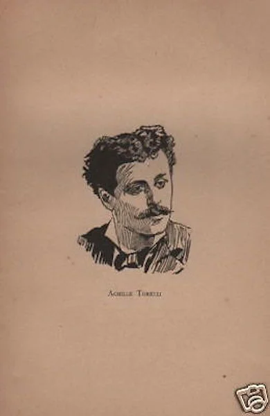 Portrait of Achille Torelli, Antique Print