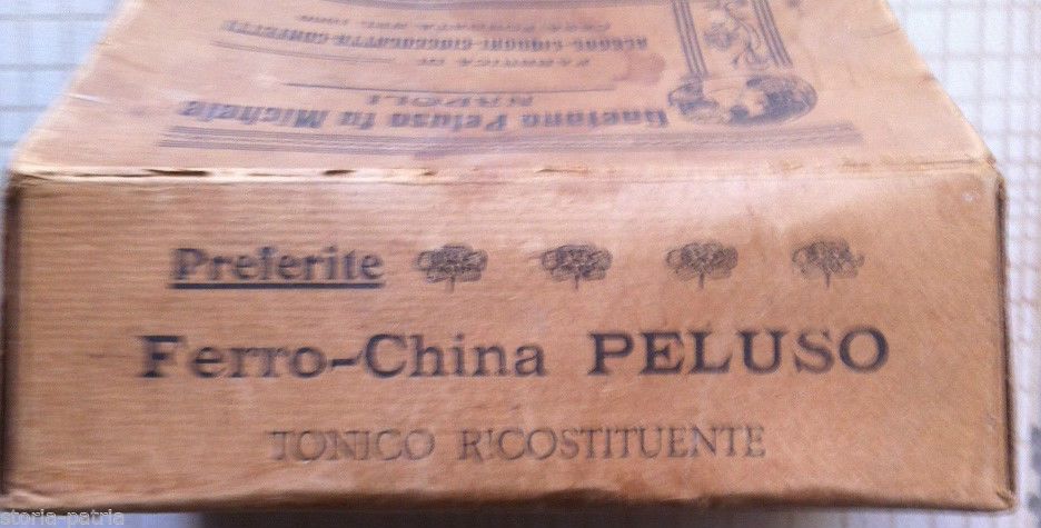 Scatola Pubblicitaria Peluso Napoli: Liquori E Dolciumi Epoca Liberty
