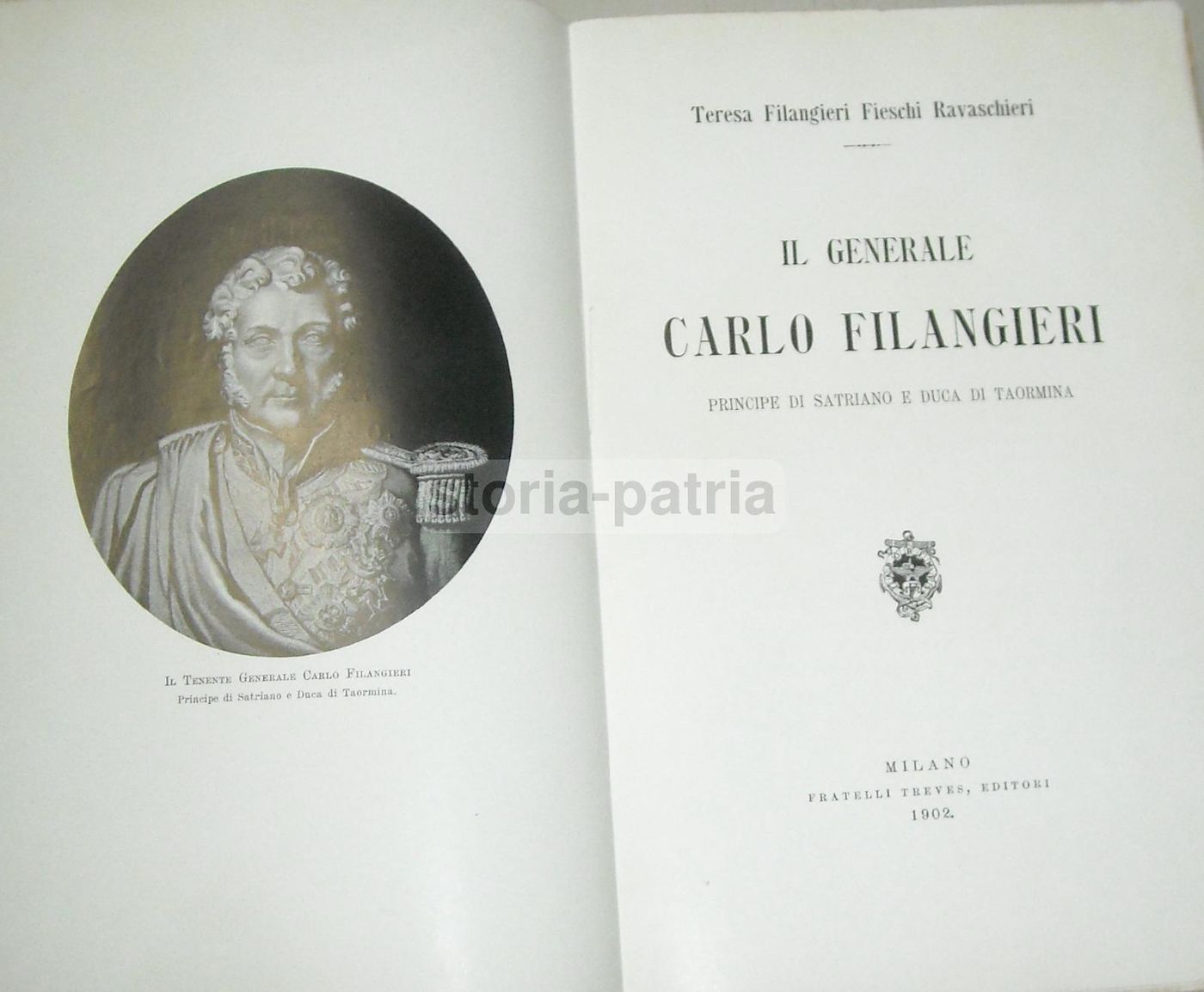 Carlo Filangieri Principe Di Satriano. Biografia, 1902