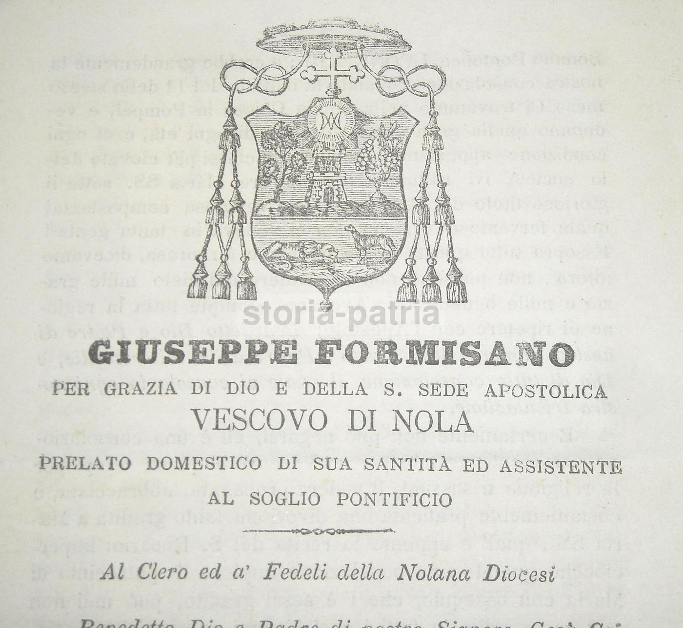 Lettera Pastorale Del Vescovo Formisano, Nola 1884. Pompei E Bartolo Longo
