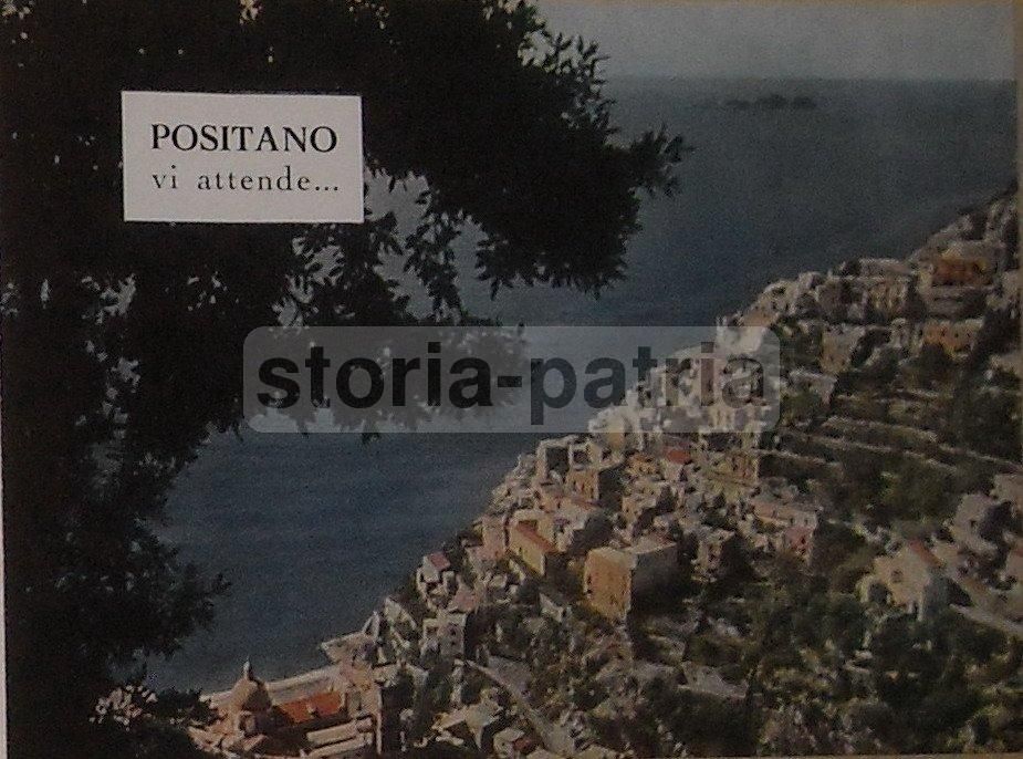 Pieghevole Turistico Positano Costiera Amalfitana Anni '50