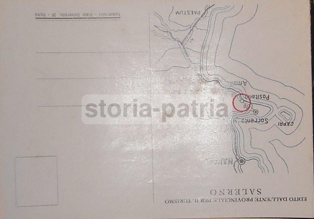 Pieghevole Turistico Positano Costiera Amalfitana Anni '50