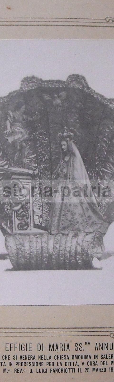 Fotografia Maria SS. Annunziata, Salerno 1912, Luigi Fanchiotti, E. Supino