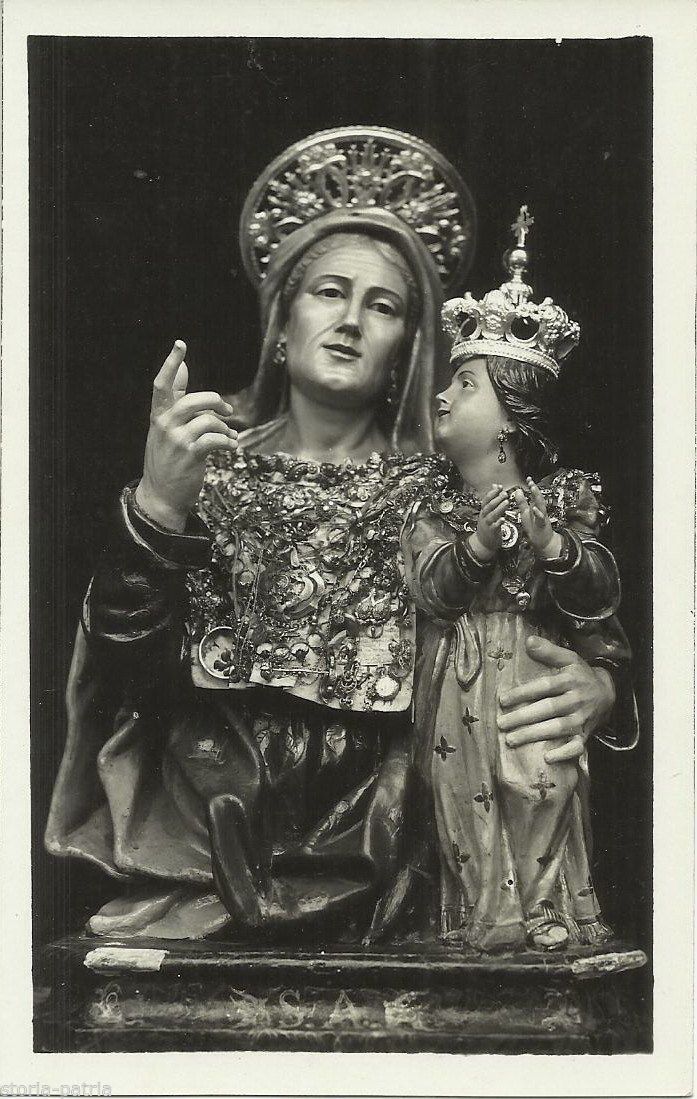 Cartolina Devozionale Santa Anna, Pellezzano (Salerno), Metà '900