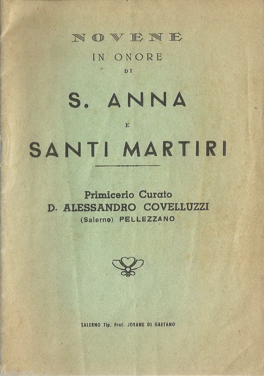 Novene In Onore Di Sant'Anna E Santi Martiri, Pellezzano