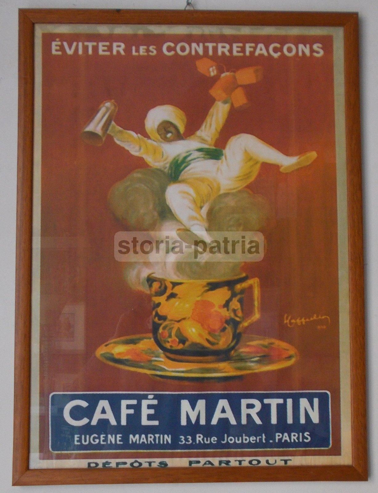 Manifesto Pubblicitario Café Martin Cappiello (ristampa Moderna)