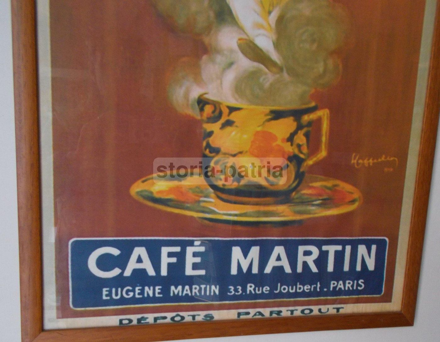 Manifesto Cappiello Caffè Martin Parigi, Ristampa Pubblicitaria