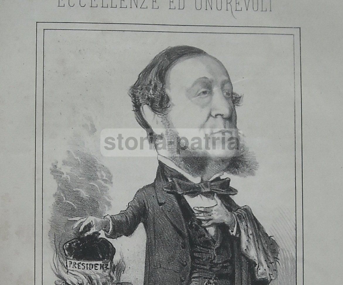 Litografia Satirica Federico Sclopis, Torino, XIX Secolo