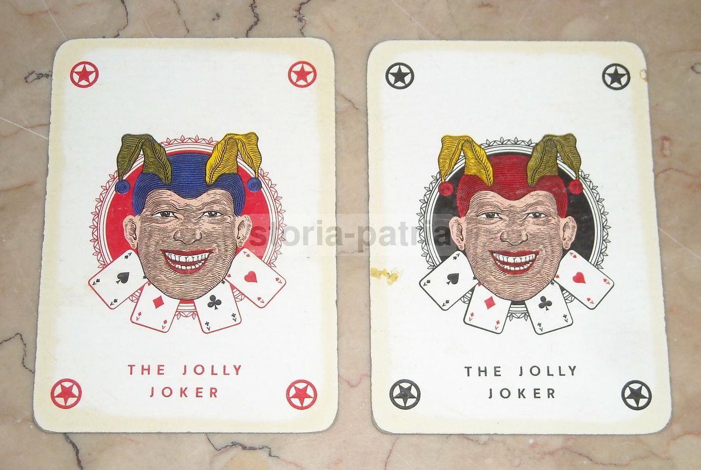 Coppia Carte Da Gioco Jolly Joker Vintage Poker Anni '60