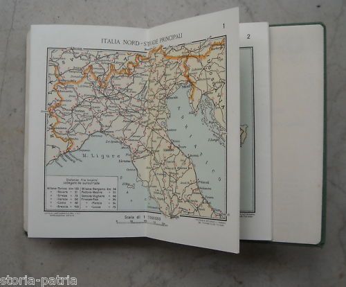 Agendina Atlante TCI 1954 Touring Club Italiano Con Mappe Stradali