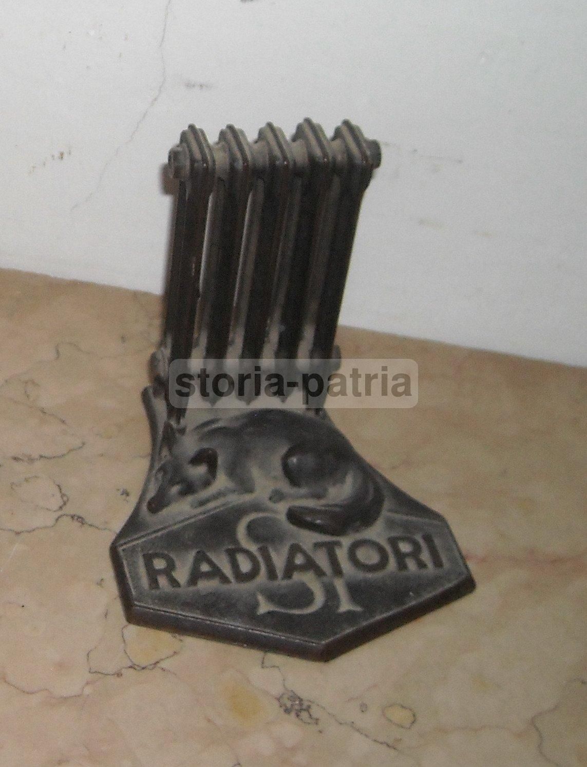 Scultura Pubblicitaria Società Italiana Radiatori Con Volpe, Anni 1920 1930