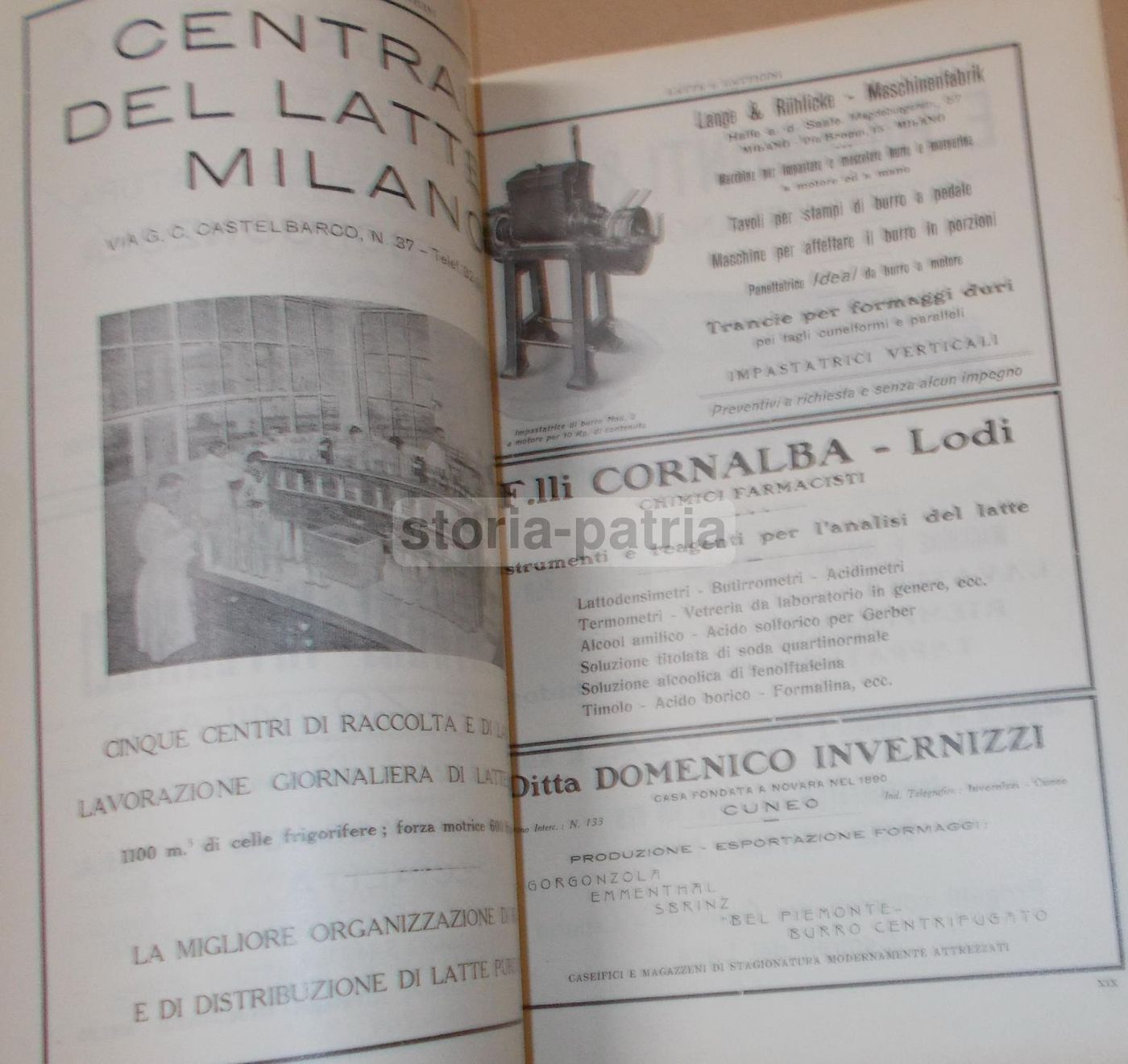Rivista Latte E Latticini, Aprile 1933, Lodi. Copertina Di Pompei