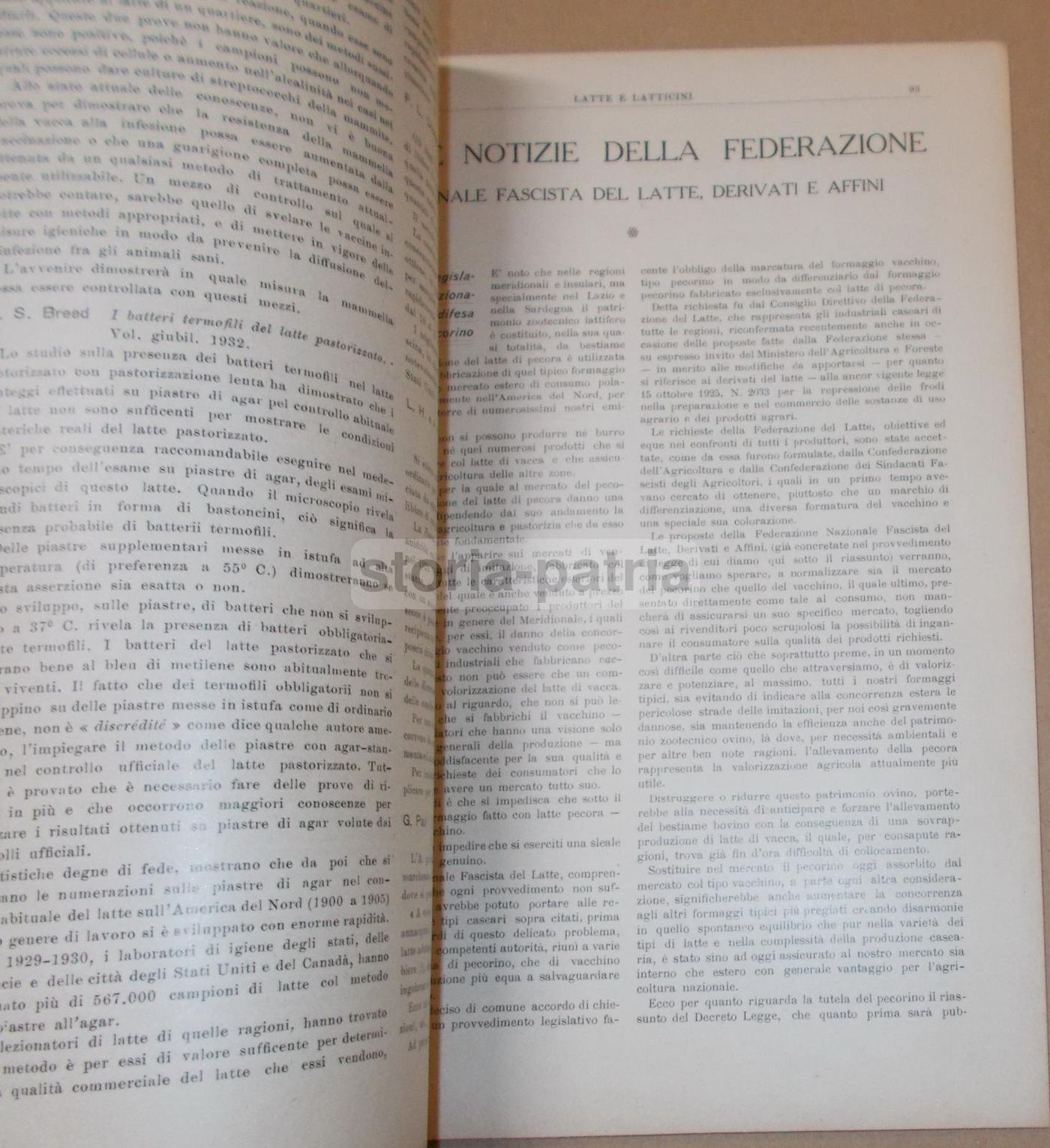 Rivista Latte E Latticini, Aprile 1933, Lodi. Copertina Di Pompei