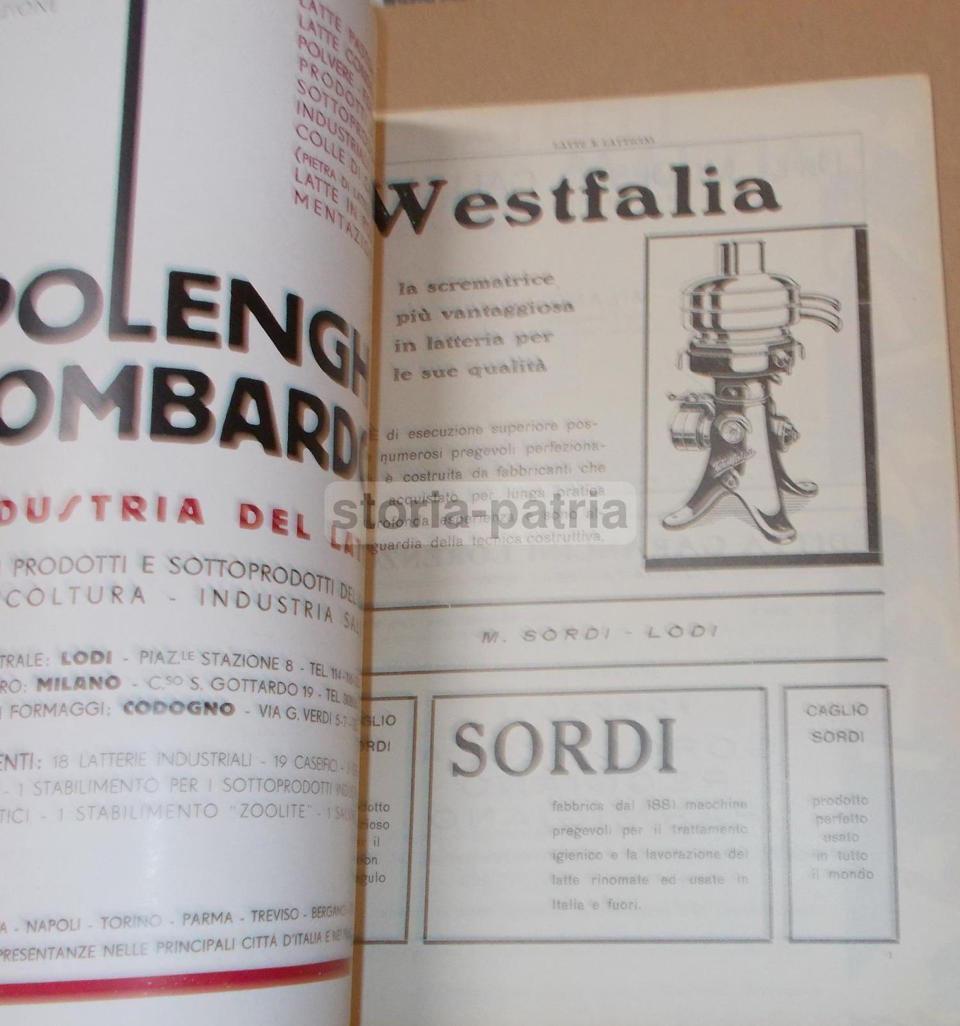 Rivista Latte E Latticini, Aprile 1933, Lodi. Copertina Di Pompei