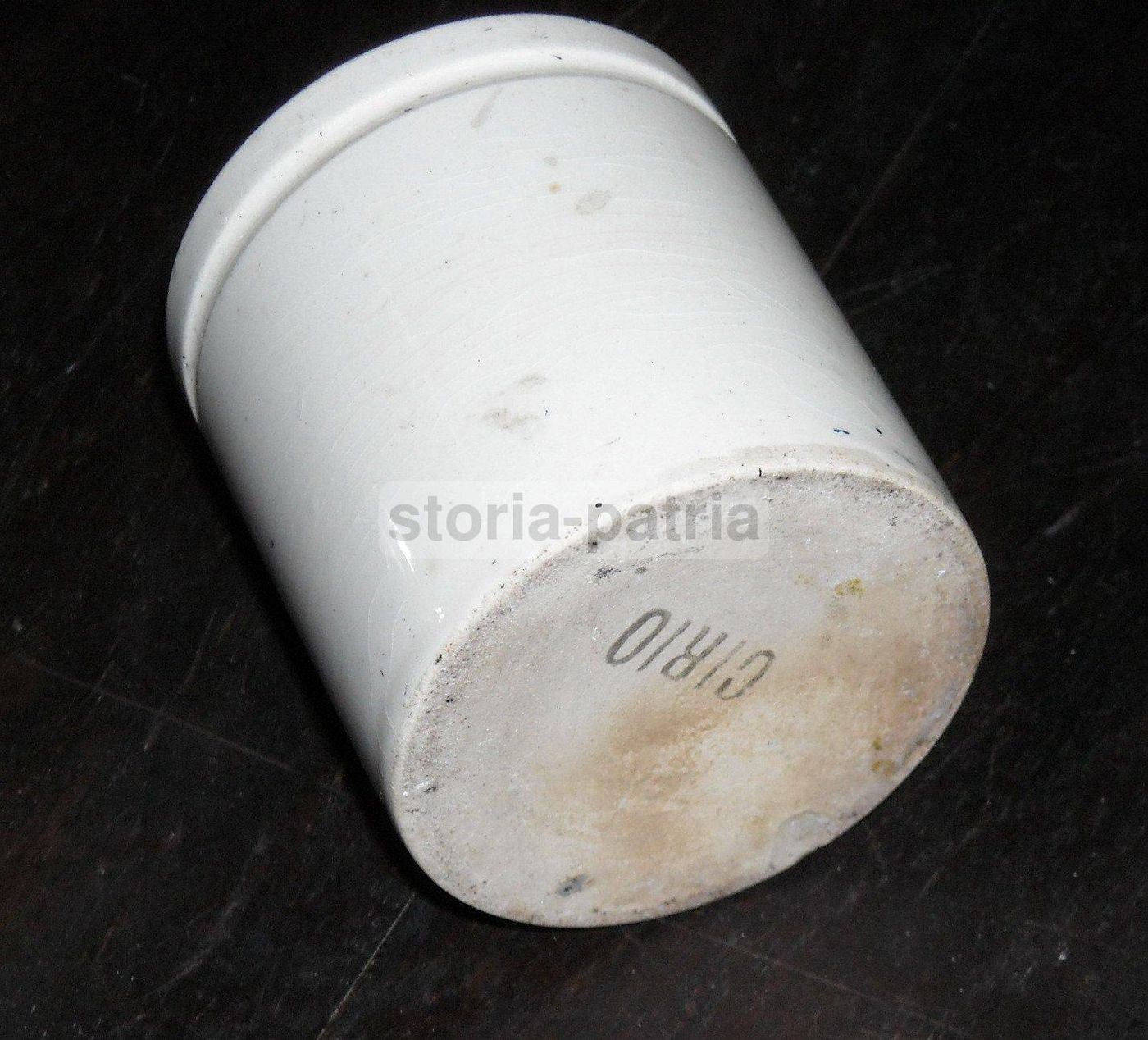 Vasetto Cirio Antico In Ceramica Pubblicitario Primo '900