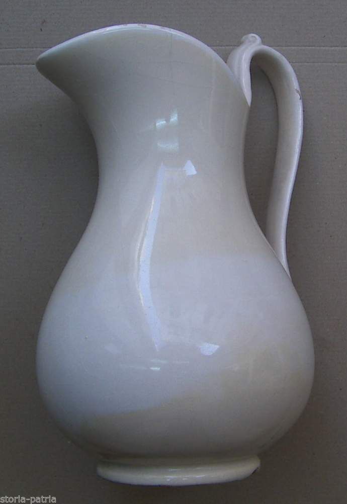 Antica Brocca Decorativa In Porcellana, Fine XIX   Inizio XX Secolo