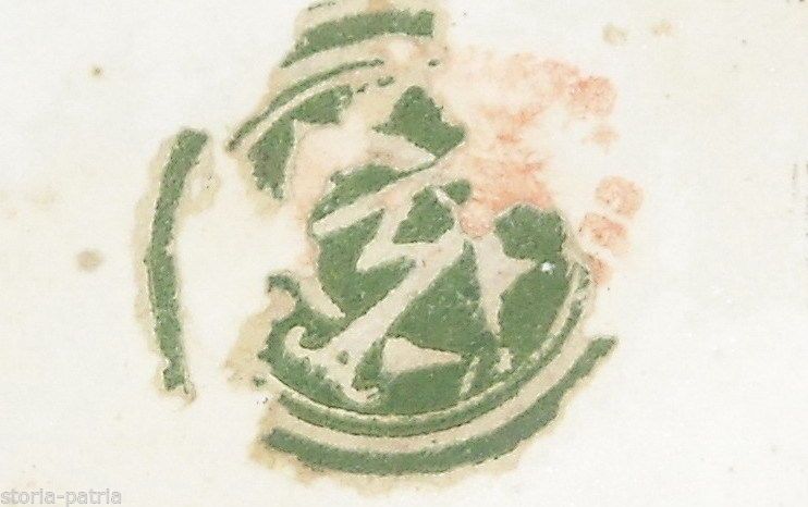Ceramica Decorativa Allegoria Luna Stelle Sole Policroma Anni '20