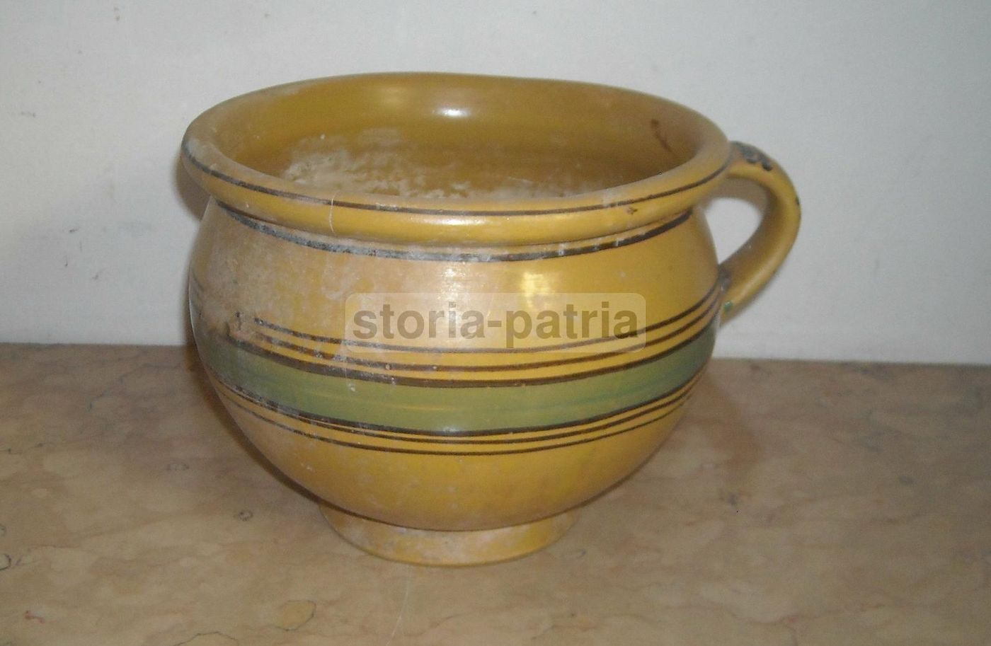 Vaso Cachepot In Ceramica, Fine XIX   Inizio XX Secolo, Italia Meridionale