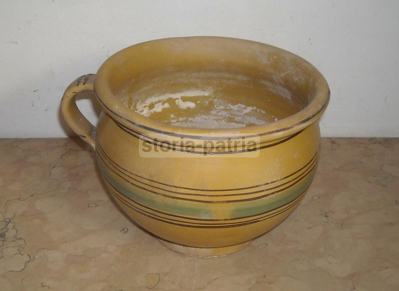 Vaso Cachepot In Ceramica, Fine XIX   Inizio XX Secolo, Italia Meridionale