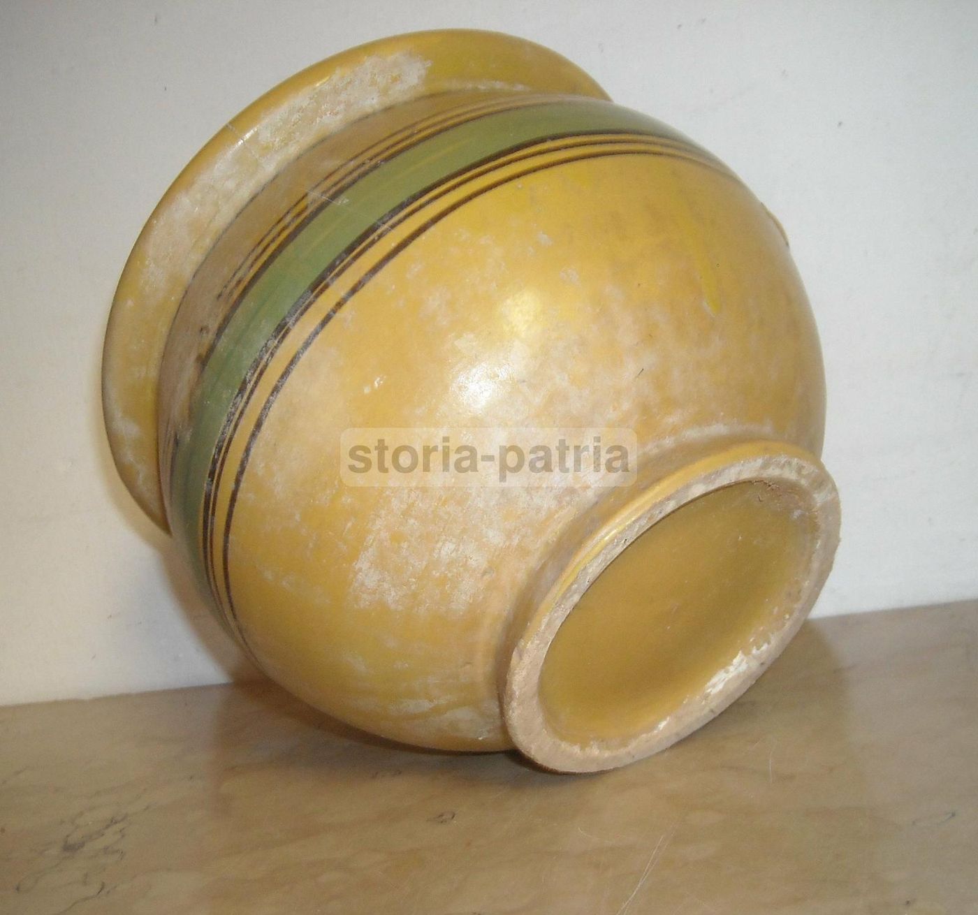 Vaso Cachepot In Ceramica, Fine XIX   Inizio XX Secolo, Italia Meridionale