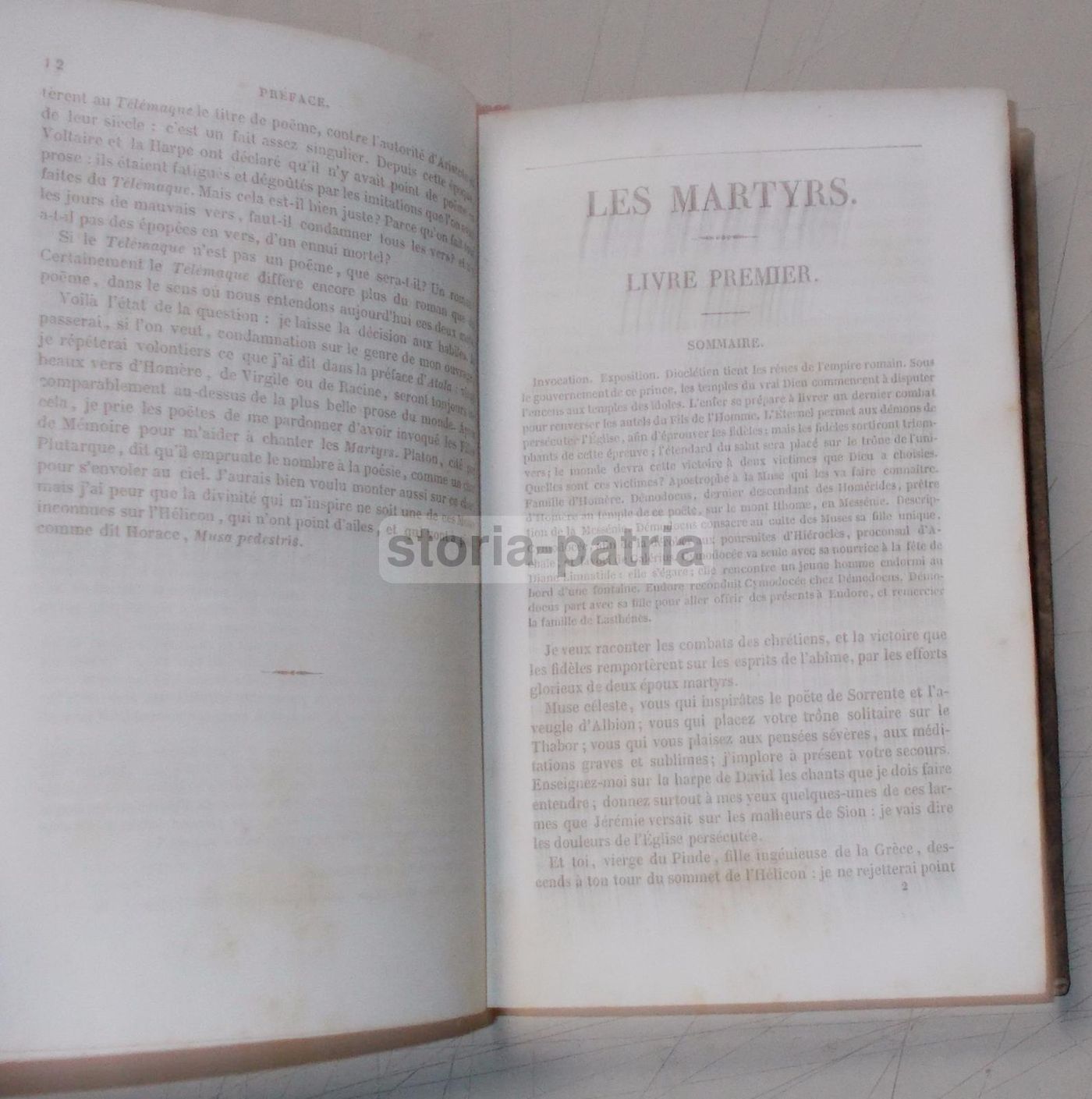 Les Martyrs, Chateaubriand, 1857, Edizione Francese Antica, Parigi