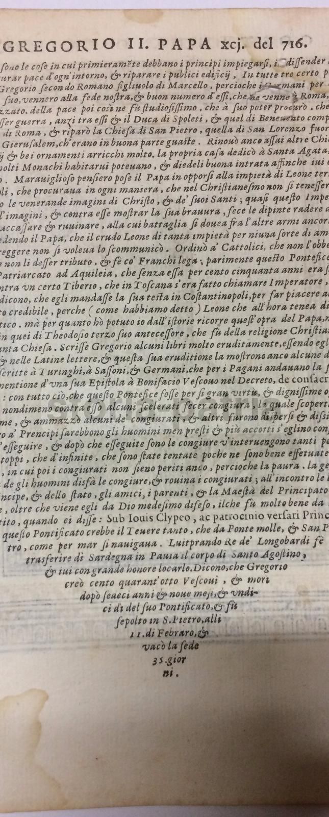 Incisione Antica Costantino I Papa Ritratto Araldica XVI Secolo