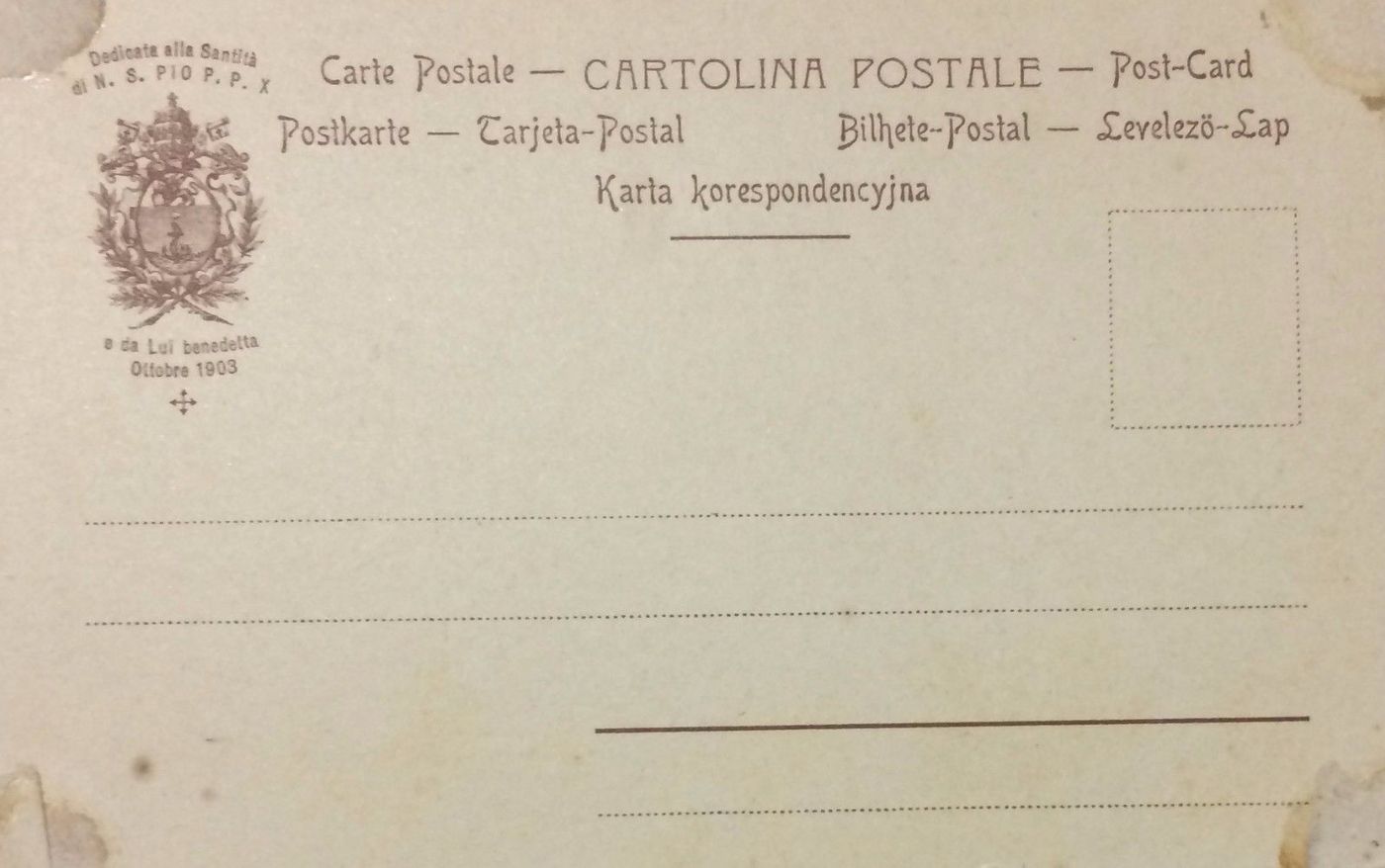 Cartolina Papa Caio, Cromolitografia Armanino, 1903, Uva E Vitigni