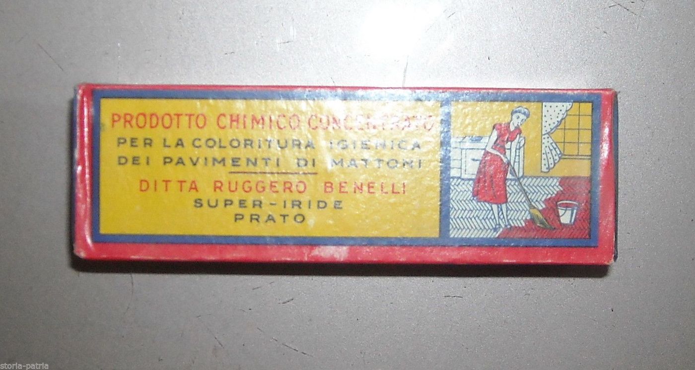 Super Rosso Benelli: Colorante Per Pavimenti In Mattoni, Anni '30 '50