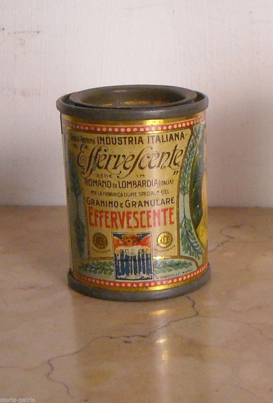 Barattolo Effervescente Digestivo Romano Di Lombardia (Bergamo), 1900 Circa