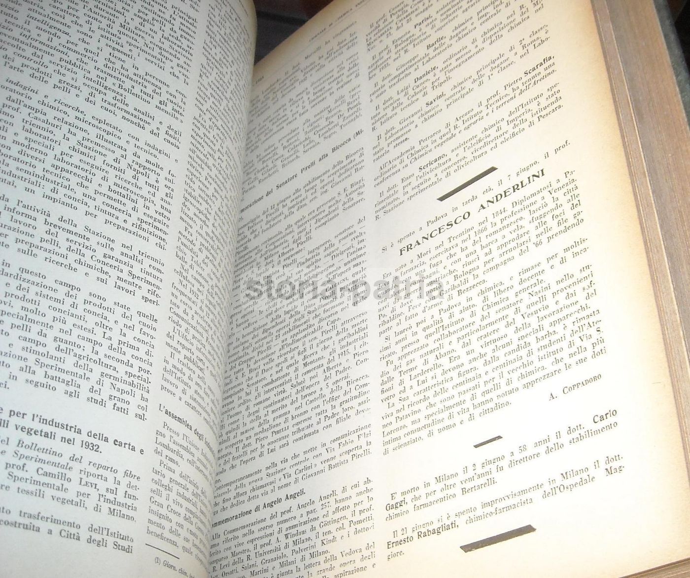 Giornale Di Chimica Industriale Ed Applicata 1933 Anno XV