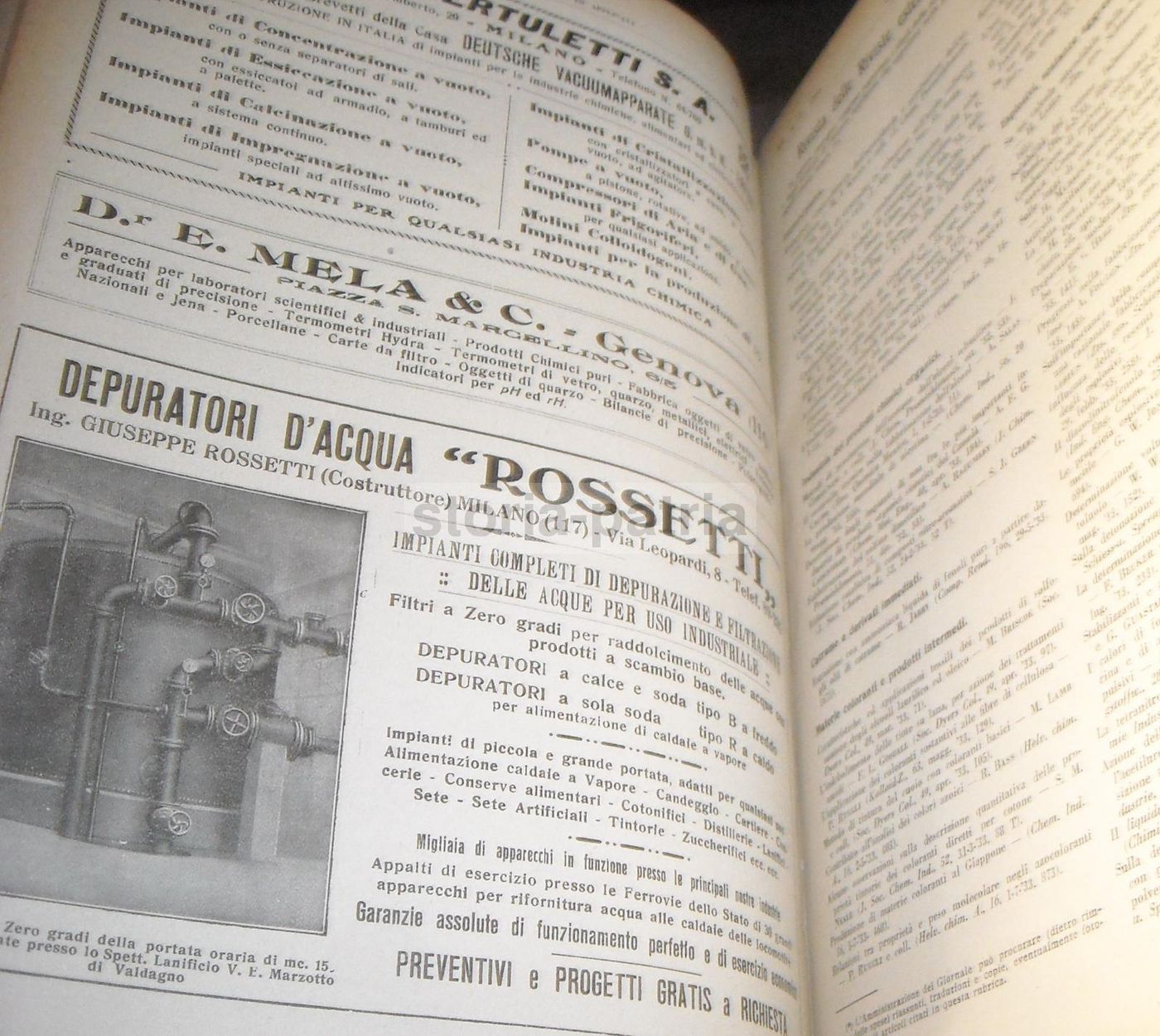 Giornale Di Chimica Industriale Ed Applicata 1933 Anno XV