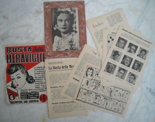 Busta Delle Meraviglie: Busta Sorpresa Vintage Con Maria Denis, Anni '50