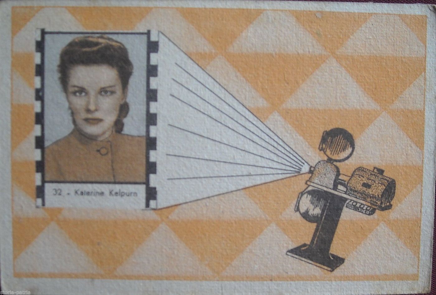 Gioco Tombola Cinema Anni 50 Con Attori E Attrici, Schede Vintage
