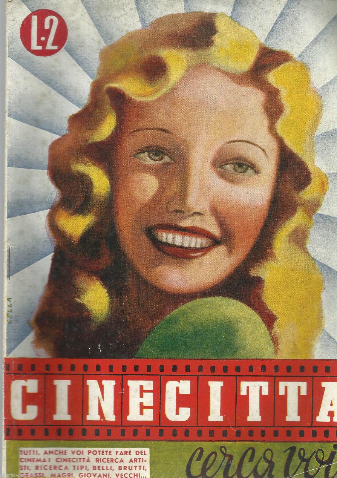 Cinecittà Cerca Voi, Edizioni Omega, Anni '50, Provini Attori Cinema